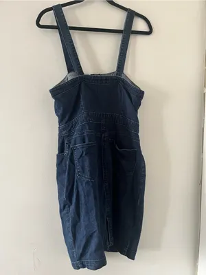 Universal Thread 100% Cotton Denim Mini Dress 8 Button Front Western Cowgirl thumbnail 5