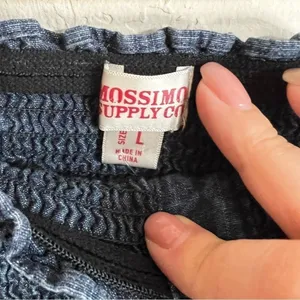 Vintage Mossimo Smocked Strapless Chambray Dress‎ thumbnail 6