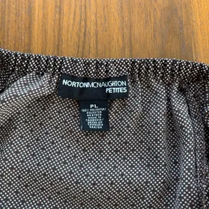 Y2K Vintage Norton McNaughton Maxi Skirt Petite Large Brown Polka Dot Boho Indie thumbnail 5