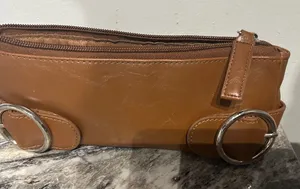 Nordstrom Brown Leather Pouch thumbnail 1