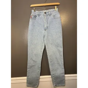 Bongo Jeans Juniors 5 Blue Light Wash High Rise Mom Denim Made In USA Vintage thumbnail 3