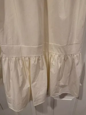 Rachel Parcell Cream Square Neck Puff Sleeve Midi‎ Dress medium thumbnail 3