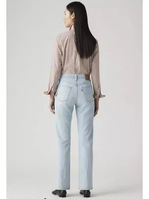 Levi's 27x32 Premium 501 Original Fit Women's Jeans Wow Me Over Light Wash thumbnail 2