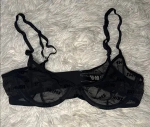 Skims Logo Mesh Bra thumbnail 1