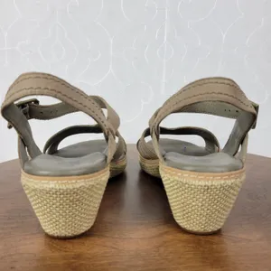 Timberland Earthkeepers Whittier Womens Sandals 9 Gray Jute Leather Wedge 8260R thumbnail 11