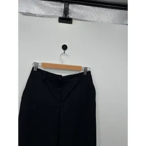 Weekday Riley Trousers Black Dark Wide Leg High Waist Dress Pants Size 36 US 6 thumbnail 9