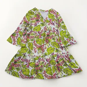 Mary Square Dress Size XS Vine Time Lime Laguna Dress SPF 50 Mini Summer thumbnail 2