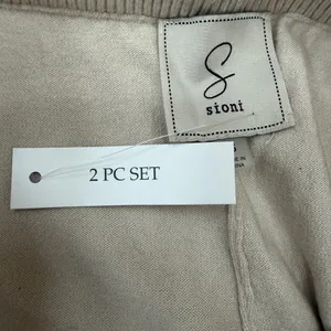 Sioni 2 Piece Set. Cream with Black Flowers. Loungewear, Wide Leg Pants, Soft thumbnail 5