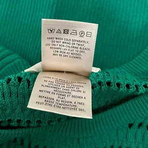 Anthropologie MAEVE Promenade Pointelle‎ Knit Dress Solid Green Flirty X-Small thumbnail 14