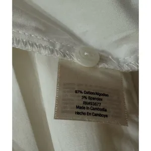 Vintage 90s St‎ Johns Bay Old School Collar Roll Up Sleeves Blouse Shirt Retro M thumbnail 4