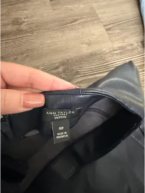 Loft Leather Skirt Faux Navy thumbnail 7