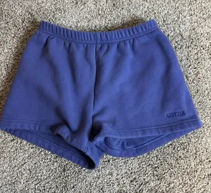Aritzia Sweat Fleece Shorts purple ccs thumbnail 1