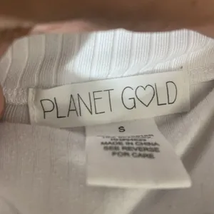 Planet Gold Ribbed Mock Neck Top Women Size S White Long‎ Sleeve Slim Fit Knit thumbnail 5