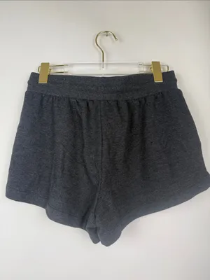 Stars Above Charcoal Gray Lounge Drawstring Shorts Size Small thumbnail 3