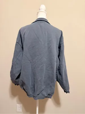 Skims Boyfriend Fleece Slouchy Turtleneck Pullover Sweatshirt In Gray size small thumbnail 7
