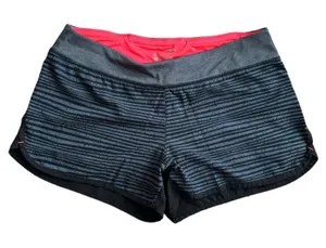 NEW BALANCE Black Striped Quick Dry Running Shorts, M thumbnail 1