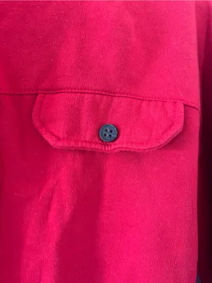 Red Quarter Button Up Sweatshirt thumbnail 4