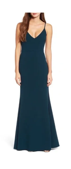 Lulus Infinite Glory Forest Green Maxi Dress Size Small thumbnail 1
