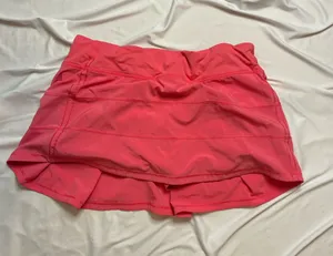 Lululemon Orange run skirt size 10 thumbnail 1