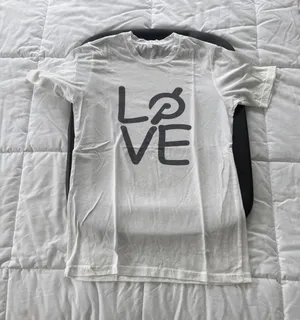 Peloton love tee white thumbnail 1