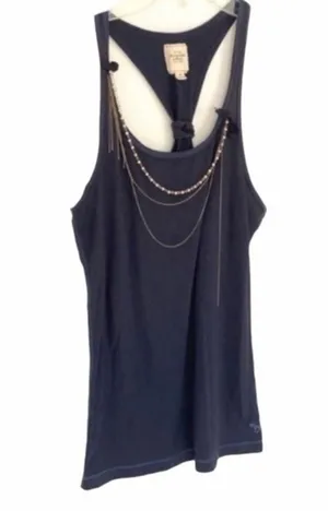 Abercrombie & Fitch Navy Racerback Tank thumbnail 1