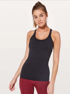 Lululemon Ebb to Street Tank Ribbed Black Size 10 thumbnail 1