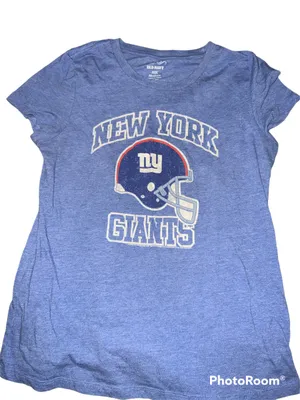 New York Giants Blue Women's T-shirt size Medium thumbnail 1