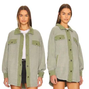 Free People Ruby Jacket Soft Oversized Dolman Quilted Fleece Shacket Size Small thumbnail 5