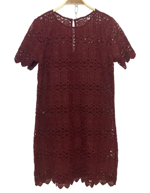 NWT Abercrombie and Fitch 1892 Collection Lace Short Sleeve Mini Dress Medium thumbnail 1