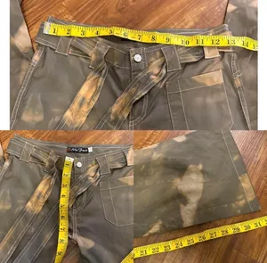 Faux leather flared cargo pants Brown Size 0 thumbnail 7