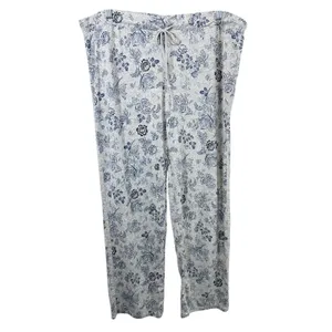 Lucky Brand XL‎ Pajama Set Gray Blue Floral Toile Short Sleeve Loungewear 727 thumbnail 2