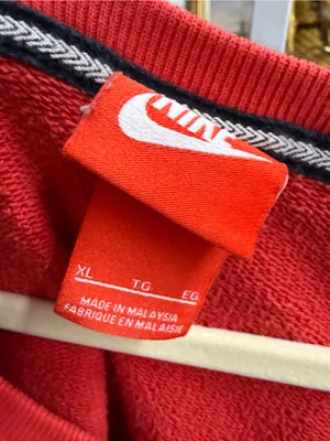 Nike Women’s Red Swoosh Logo Crewneck Sweatshirt thumbnail 3