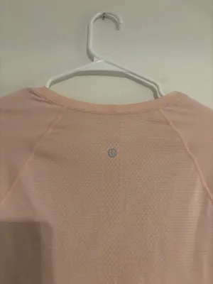 Light pink lululemon race length swiftly tech long sleeve  thumbnail 5