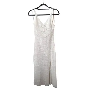 ARITZIA Wilfred Evie Crochet Midi Dress White Large‎ thumbnail 2