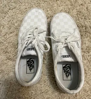 Vans White Checkered Size 7.5 thumbnail 5