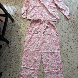 Appleseed women’s 2 piece pajama set medium Pink thumbnail 3