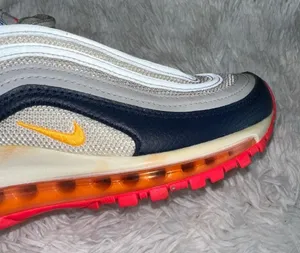 Nike Air Max 97 Platinum Pink Navy Orange Women’s Size 7.0- 921733-015 thumbnail 10