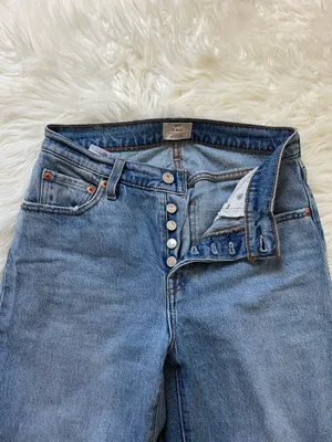 Levi’s 501 Curve Women’s Blue Denim Straight Jeans Size 26 thumbnail 6