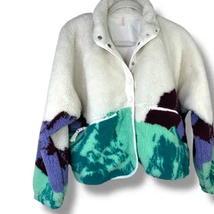 NEW Free People Movement Hit The Slopes Sunrise Summit Fleece Button Jacket XS thumbnail 11