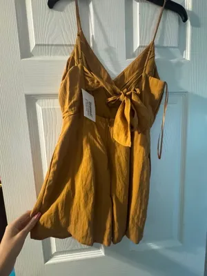 Burnt Orange Romper thumbnail 2