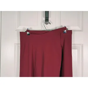 Halara Breezeful High Waisted Convertible Midi Skirt Dress Size Large Burgundy thumbnail 7