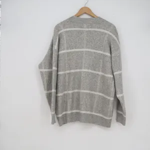 A New Day Womens Grey Windowpane Plaid Button Front Cardigan Sweater Size M thumbnail 4