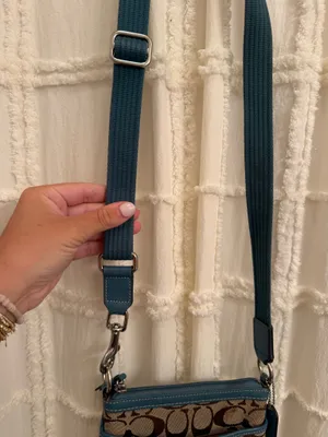 Coach Brown and Blue Crossbody Bag thumbnail 2