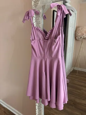 Dry Goods Pink purple dress thumbnail 2