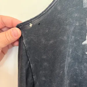We The Free Free People‎ Heart Beat Graphic Tank Top Acid Wash Black XS thumbnail 7