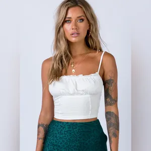 Princess Polly Tilly Top Off White Size 0 New with tag thumbnail 2