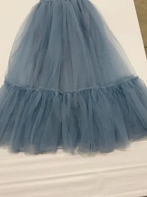 LalaMira Girls Dusty Blue Lace Tulle Sleeveless Formal Gown Dress Size 12Y NWT thumbnail 8