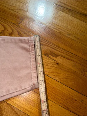 Zara Pale Pink Drawstring Paperbag Waist Chinos thumbnail 7