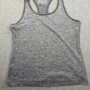 New Balance Women's Medium Gray Heather Racerback Tank Top Activewear Workout thumbnail 4