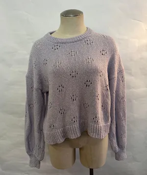 Madewell Pointelle Knit Crewneck Sweater 759 thumbnail 2